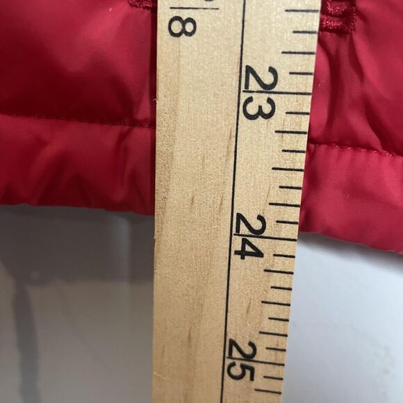 North Face Summit Series Vest Mens Small Red Black Puffer Insulated Goose Down - Picture 6 of 14